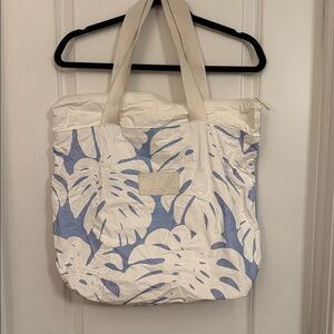 ALOHA Collection Tropical Blue and White Tote
